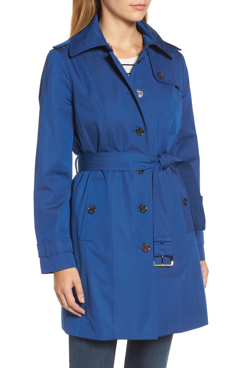 MICHAEL Michael Kors Core Trench Coat with Removable Hood & Liner, Alternate, color, 