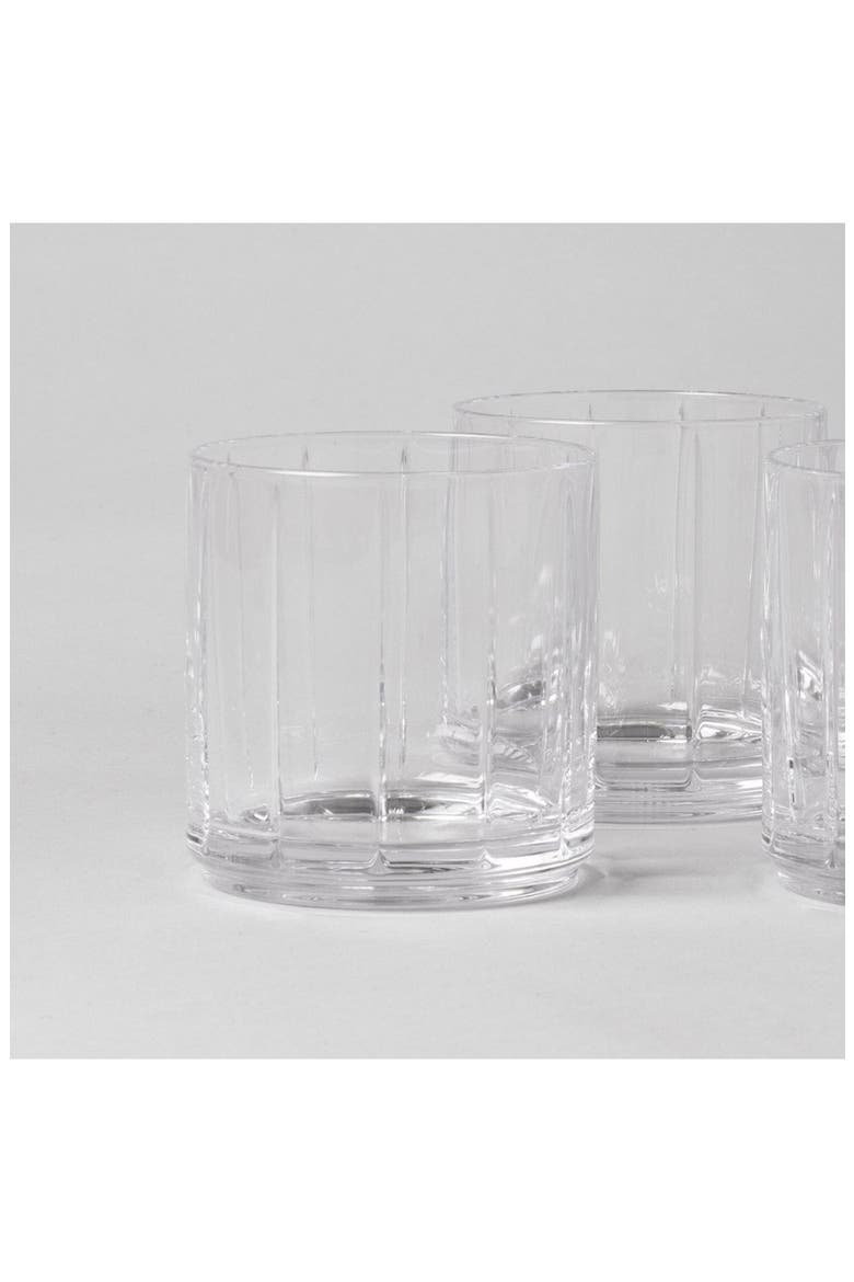 The Rocks Set of 4 Glasses, Alternate, color, CLEAR