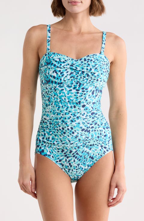 Flora Bandeau One-Piece Swimsuit