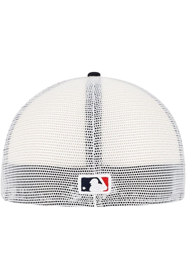 Men's New Era Navy Boston Red Sox Team Color 59FIFTY Trucker Fitted Hat, Alternate, color, Navy