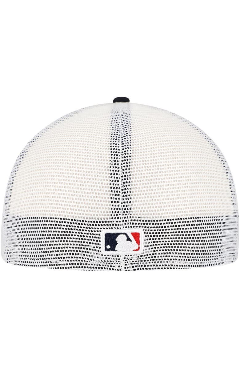 New Era Men's New Era Navy Boston Red Sox Team Color 59FIFTY Trucker Fitted Hat, Alternate, color, Navy