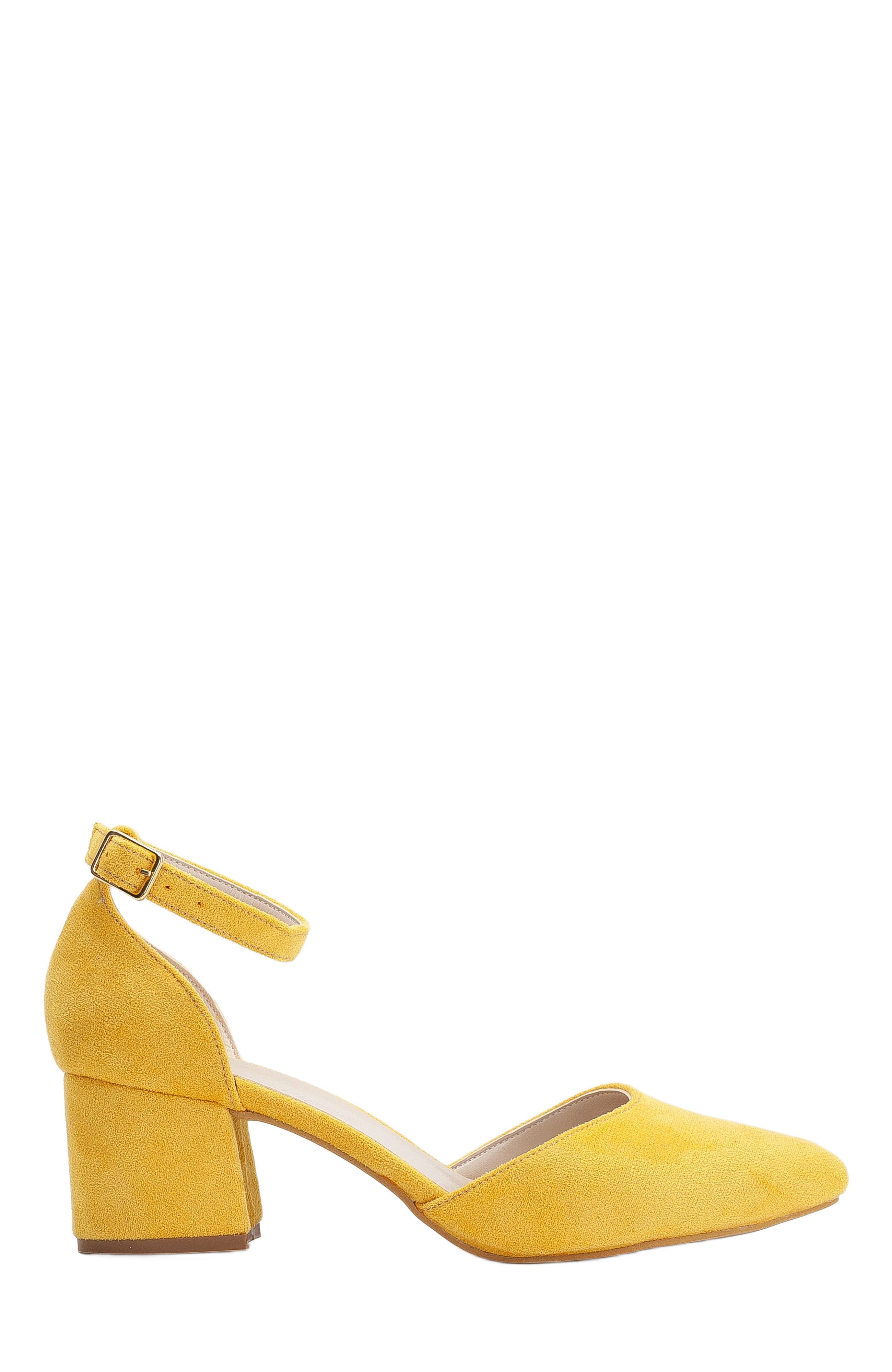  Yellow Faux Suede