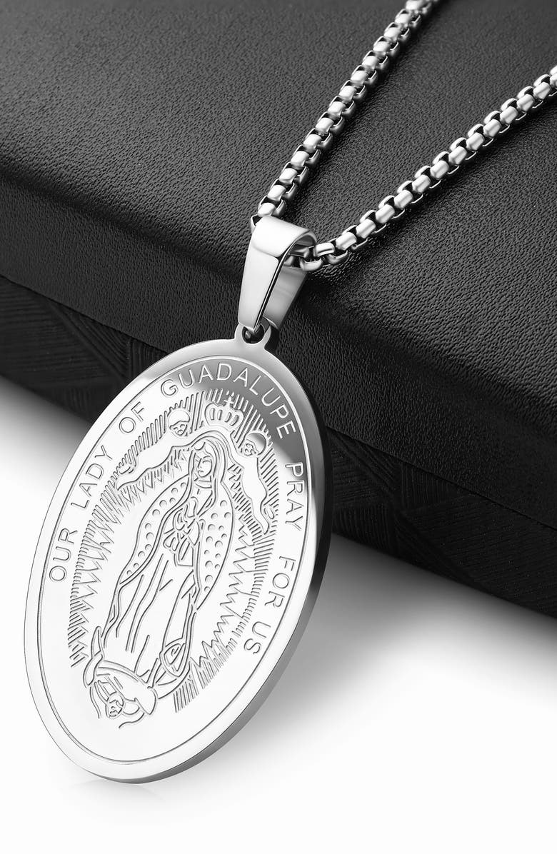 EDFORCE Guadalupe Pendant Necklace, Alternate, color, Silver