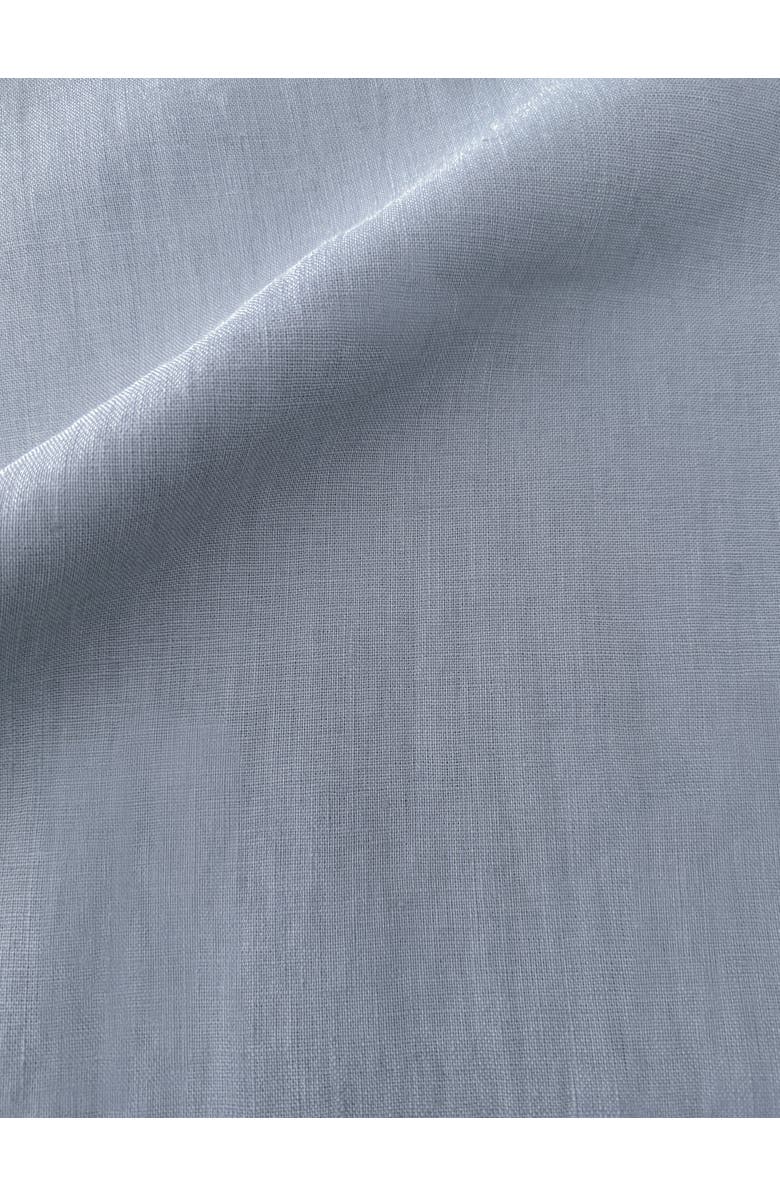 Anaya Soft Fringe Linen Pillow Cover Only, Alternate, color, Chambray Blue