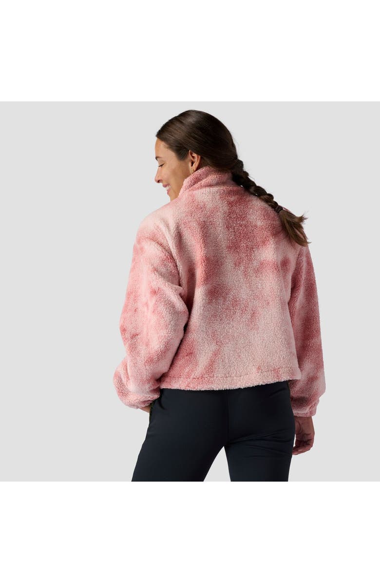 Stoic Printed Mid Pile Fleece 1/4 Zip Pullover - Women's, Alternate, color, Pink Cloud Prink