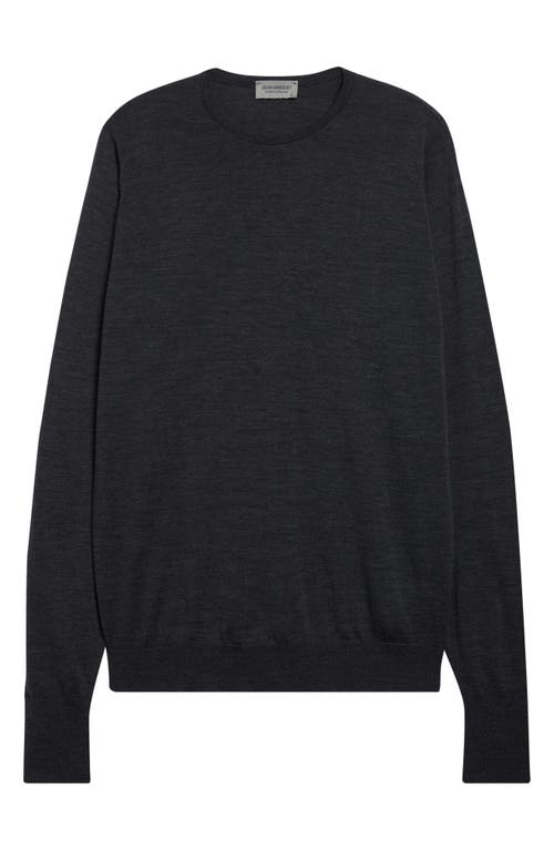 John Smedley Marcus Virgin Wool Crewneck Sweater In Gray