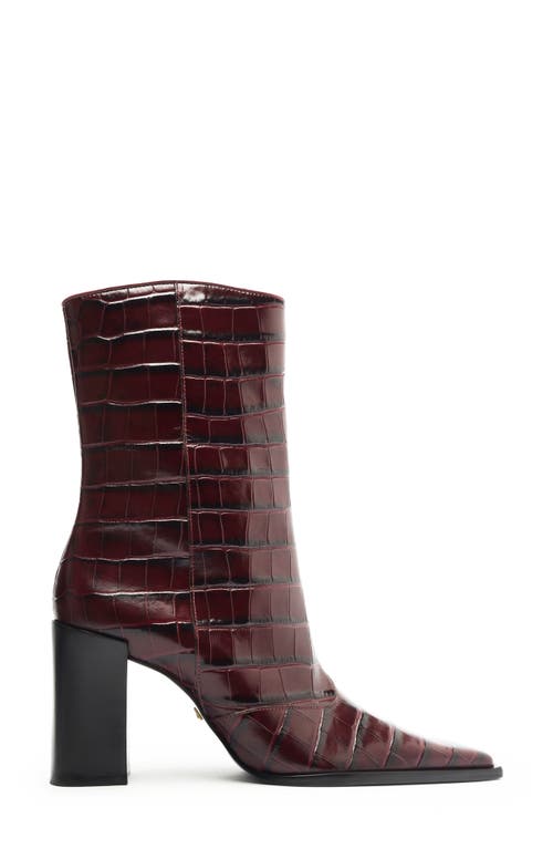 Schutz Raffaela Pointed Toe Bootie In Red