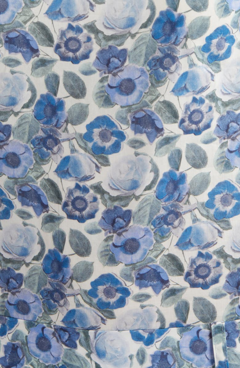 COMING OF AGE x Liberty London Heidi Rose Print Drop Waist Minidress, Alternate, color, Heidi Rose Blue