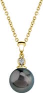The Pearl Source Tahitian South Sea Pearl & Diamond Michelle Pendant