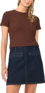 Vince Camuto Textured Crewneck T-Shirt
