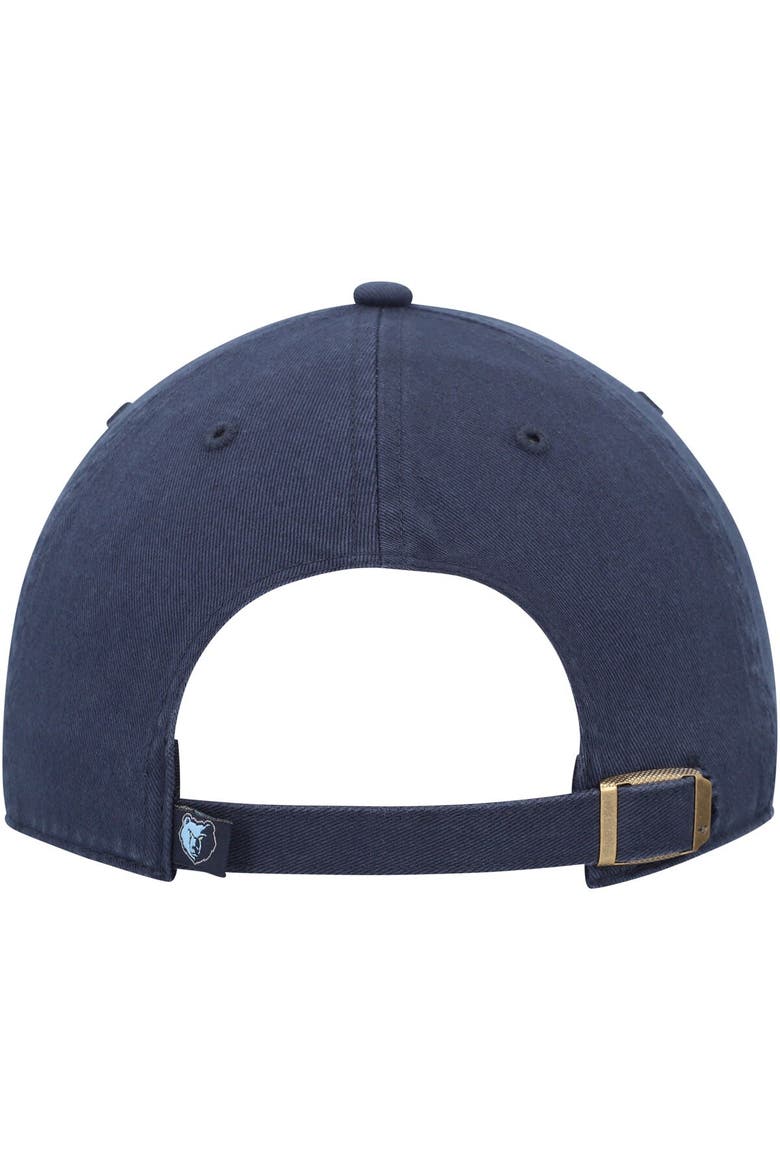 Men's '47 Navy Memphis Grizzlies Primary Logo Clean Up Adjustable Hat, Alternate, color, Navy