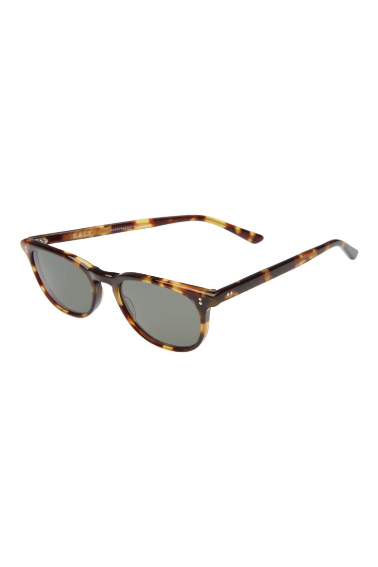 Pierce 51mm Polarized Round Sunglasses, Alternate, color, ANTIQUE LEAVES