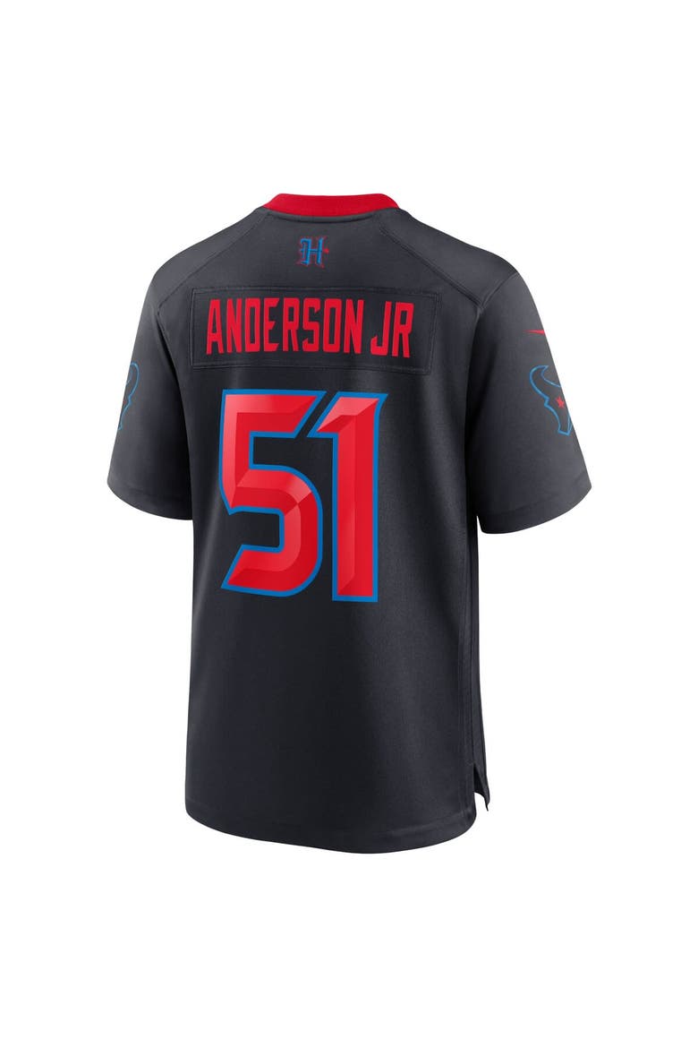 Men's Nike Will Anderson Jr. Navy Houston Texans 2nd Alternate Game Jersey, Alternate, color, Navy