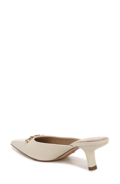Sam Edelman Brynne Kitten Heel Mule Alpine Ivory Leather