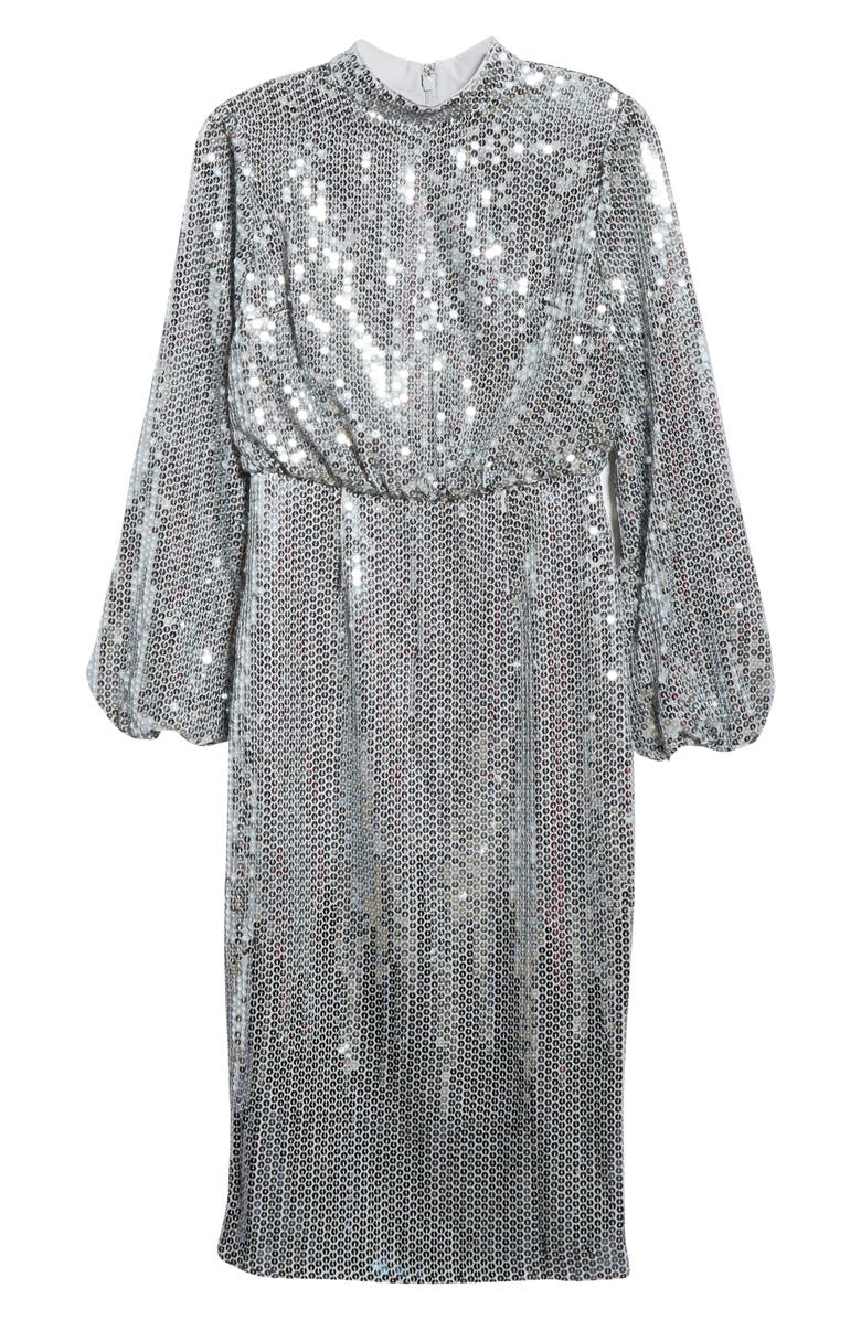 Ted Baker London Sequin Long Sleeve Dress, Alternate, color, 