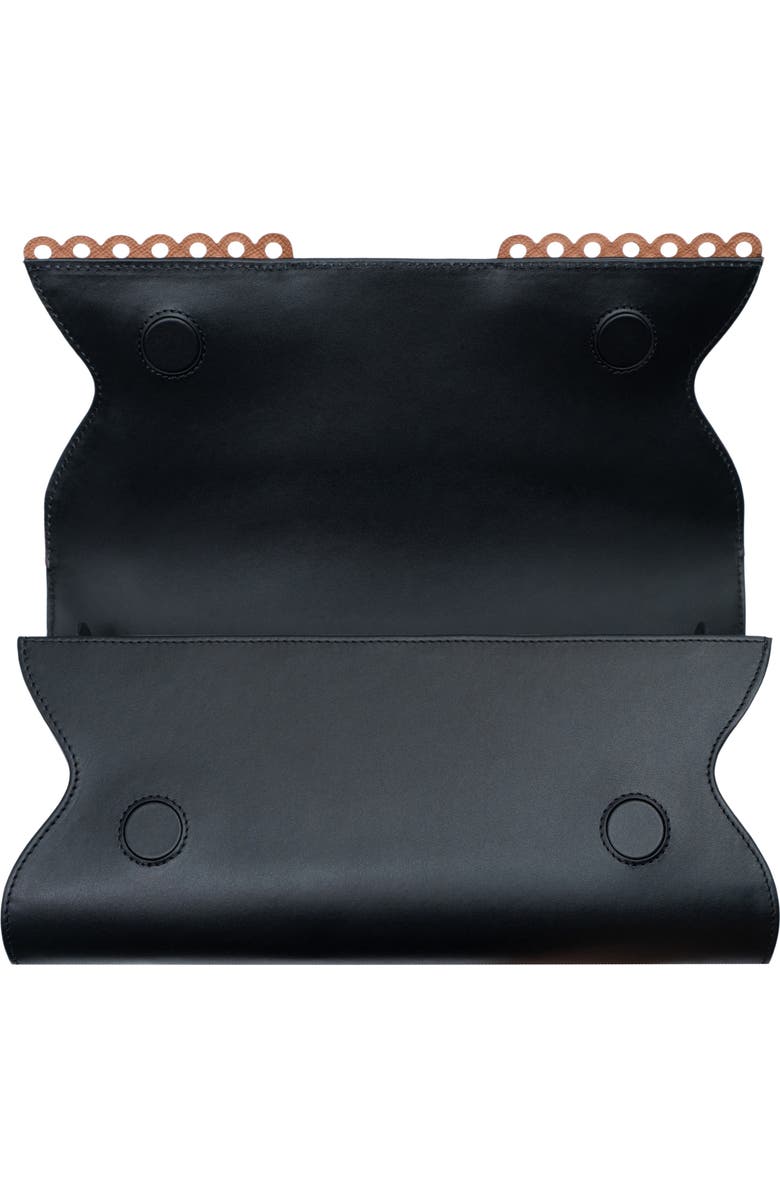 PERRIN PARIS Le Corset Perforé Clutch, Alternate, color, Caramel/Black