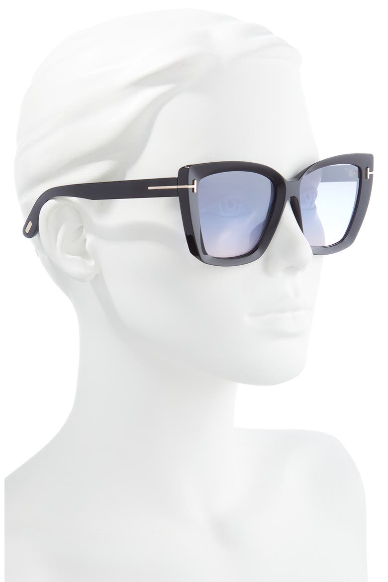 Scarlet-02 57mm Square Sunglasses, Alternate, color, SBLK/ SMKG