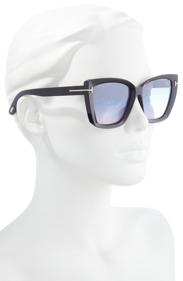 TOM FORD Scarlet-02 57mm Square Sunglasses, Alternate, color,