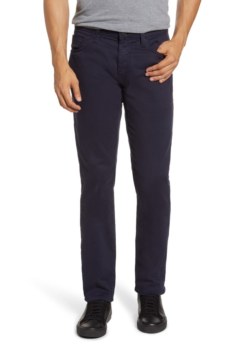 Jake Skinny Fit Twill Pants, Main, color, DARK NAVY TWILL