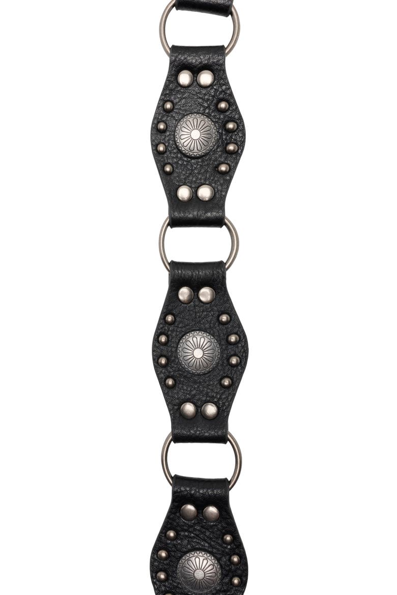 Hip Slung Concho Belt, Alternate, color, BLACK