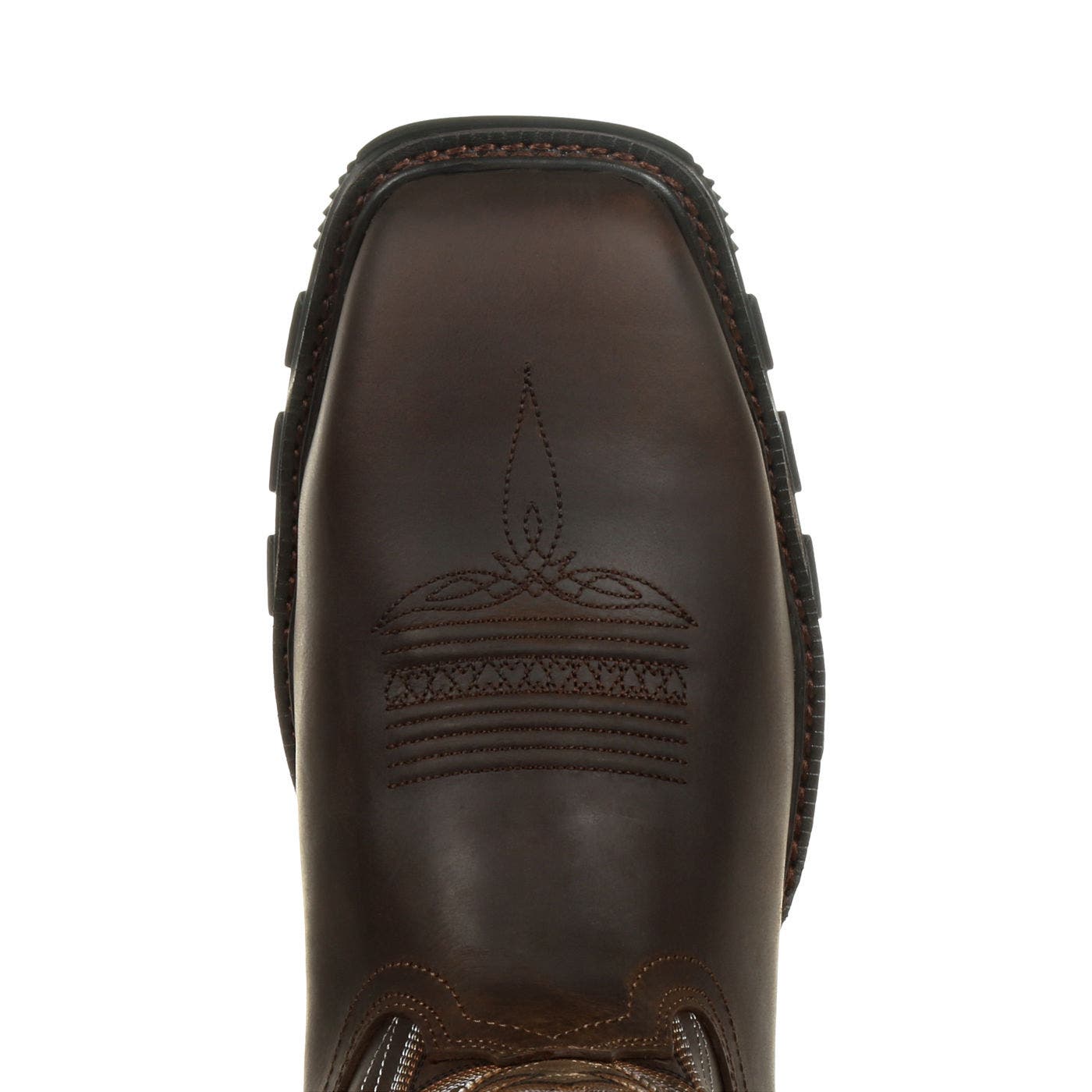 DURANGO Steel Toe Puncture Resistant Western Work Boot, Alternate, color, Nicotine Chocolate