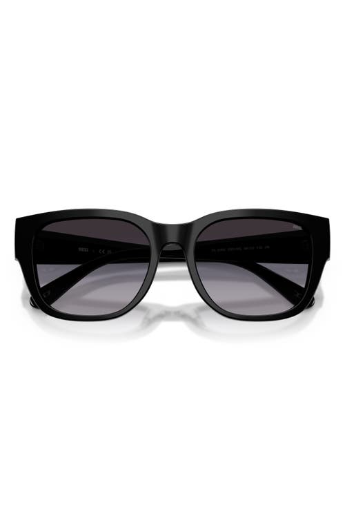 Diesel Unisex Large Sunglasses, Dl2005 In Shiny Black/grey Gradient