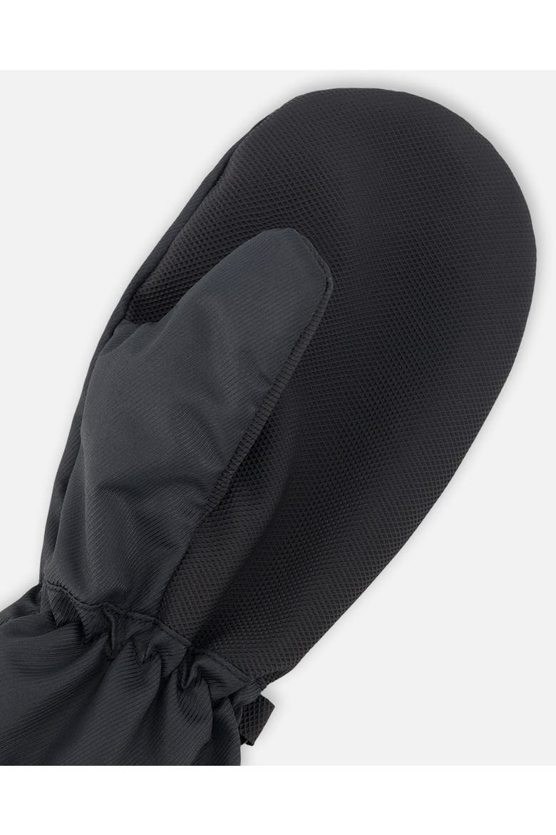 Adjustable Wrist Mid-Season Extended Cuff Mittens, Alternate, color, Black