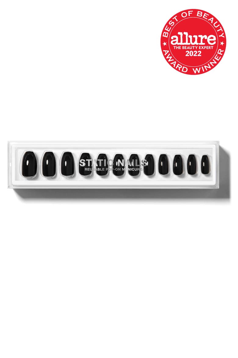 Coffin Pop-On Reusable Manicure Set, Alternate, color, DARK ROOM