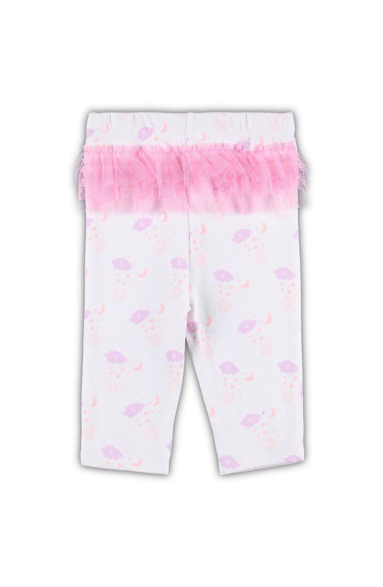 Outerstuff Newborn & Infant White/Pink Los Angeles Dodgers Spreading Love Bodysuit & Tutu with Leggings Set, Alternate, color, 