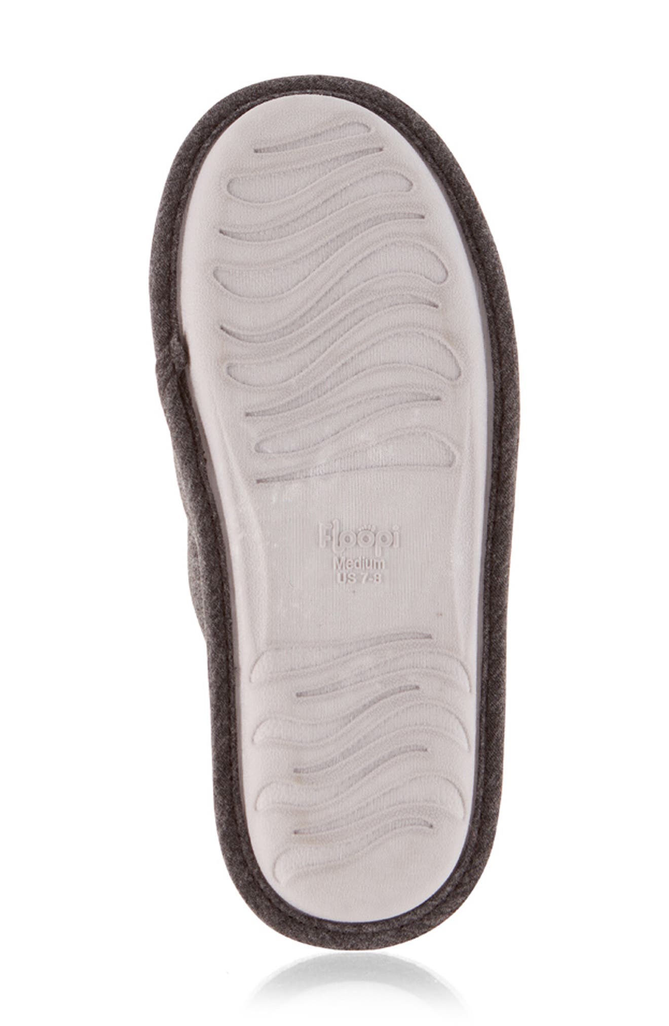 FLOOPI Katie Terry Knit Scuff Slipper, Alternate, color, Charcoal