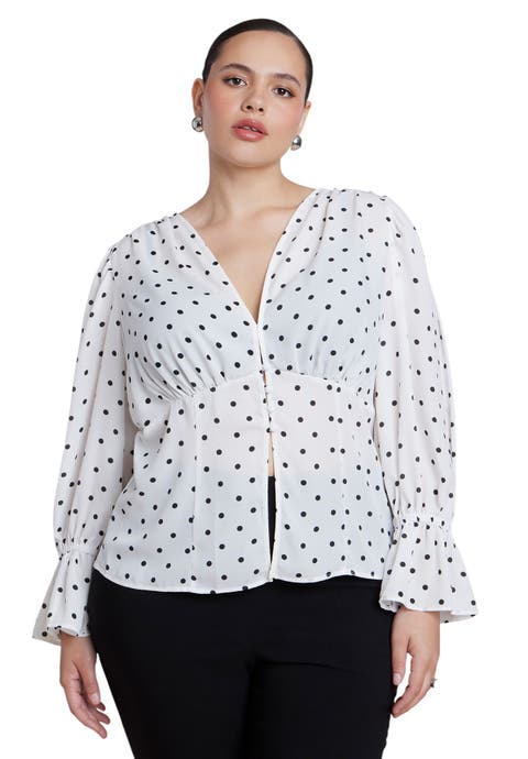 Printed Puff Sleeve Top