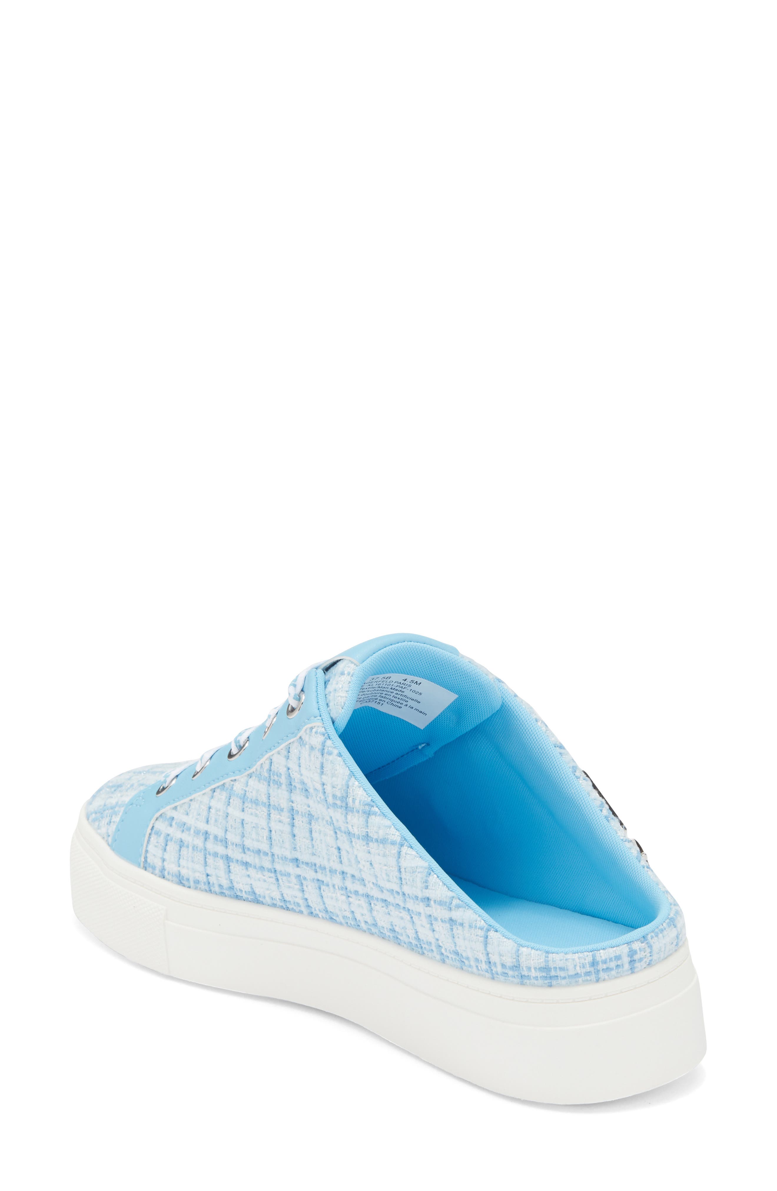 KARL LAGERFELD PARIS Cammy Sneaker Mule, Alternate, color, Light Blue