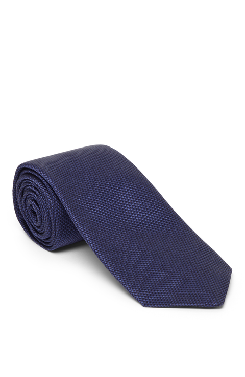 Textured silk twill tie