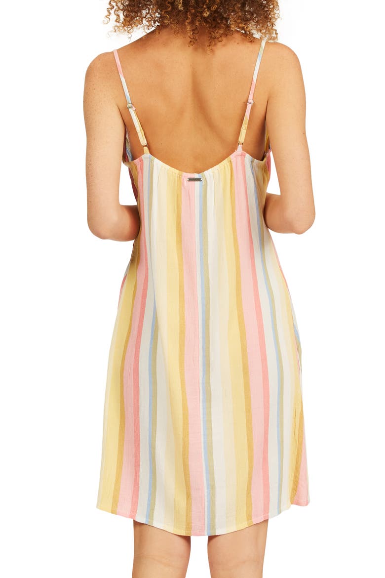 Blooming Stripe Slipdress, Alternate, color, MULTI