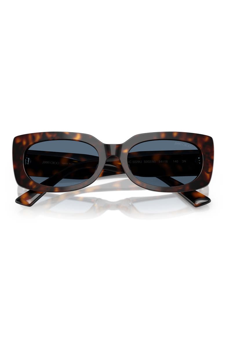 54mm Polarized Pillow Sunglasses, Alternate, color, BLUE HAVANA