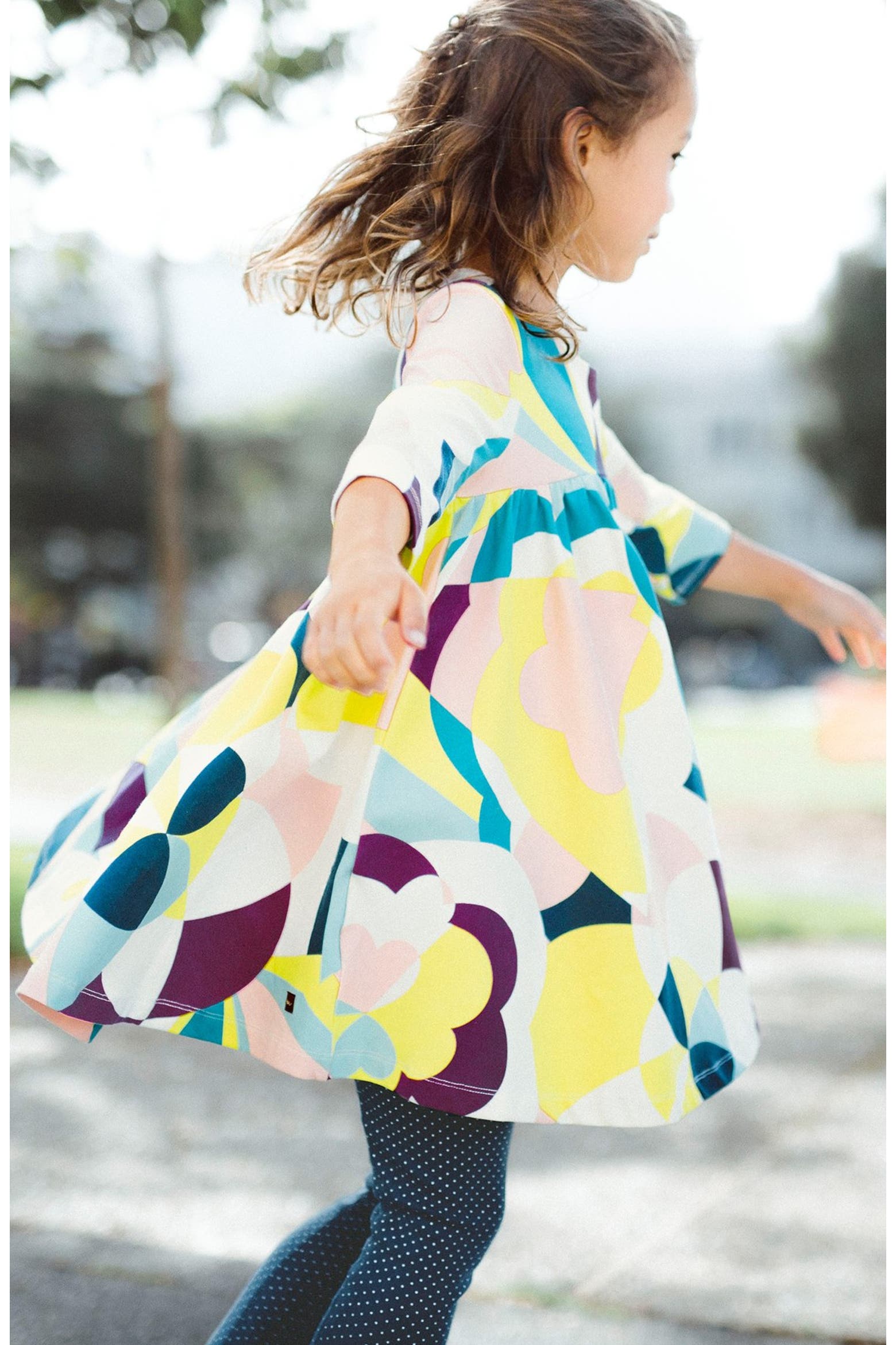 Print Collection Card Tea Collection 'Balla Abstract' Print Dress (Women) | Nordstrom