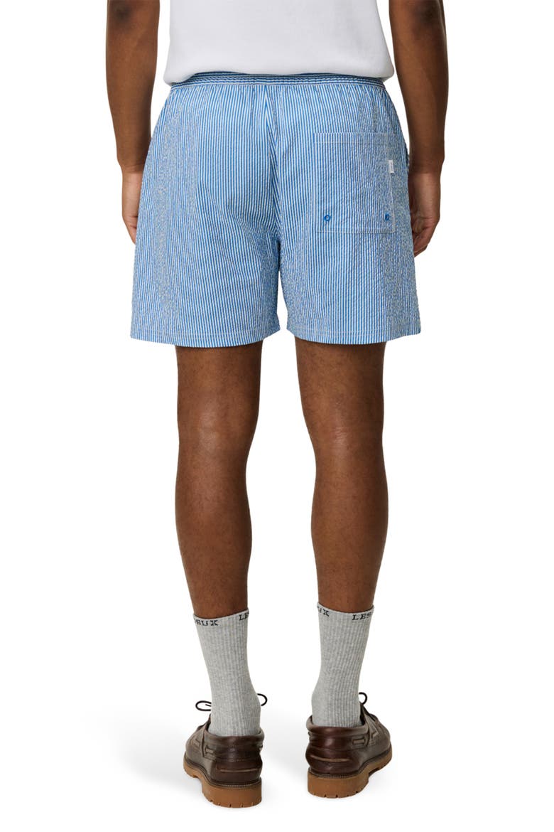 Stripe Seersucker Swim Shorts, Alternate, color, PALACE BLUE
