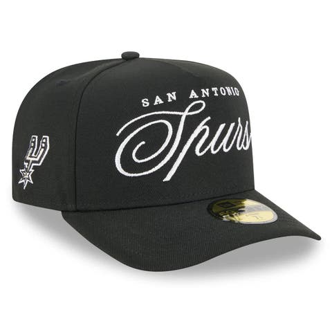 Men's New Era Black San Antonio Spurs 2025 NBA Draft A-Frame 59FIFTY Fitted Hat