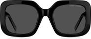 Marc Jacobs 53mm Gradient Polarized Square Sunglasses