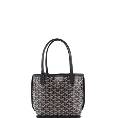 Anjou Reversible Tote Coated Canvas Mini