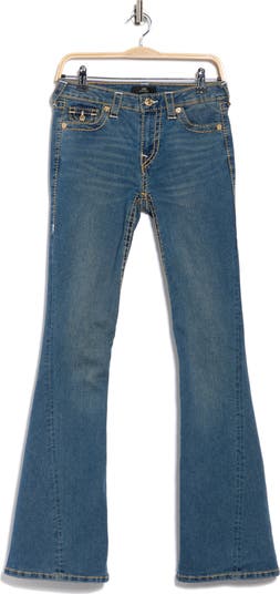 Joey Flap Pocket Mid Rise Flare Jeans