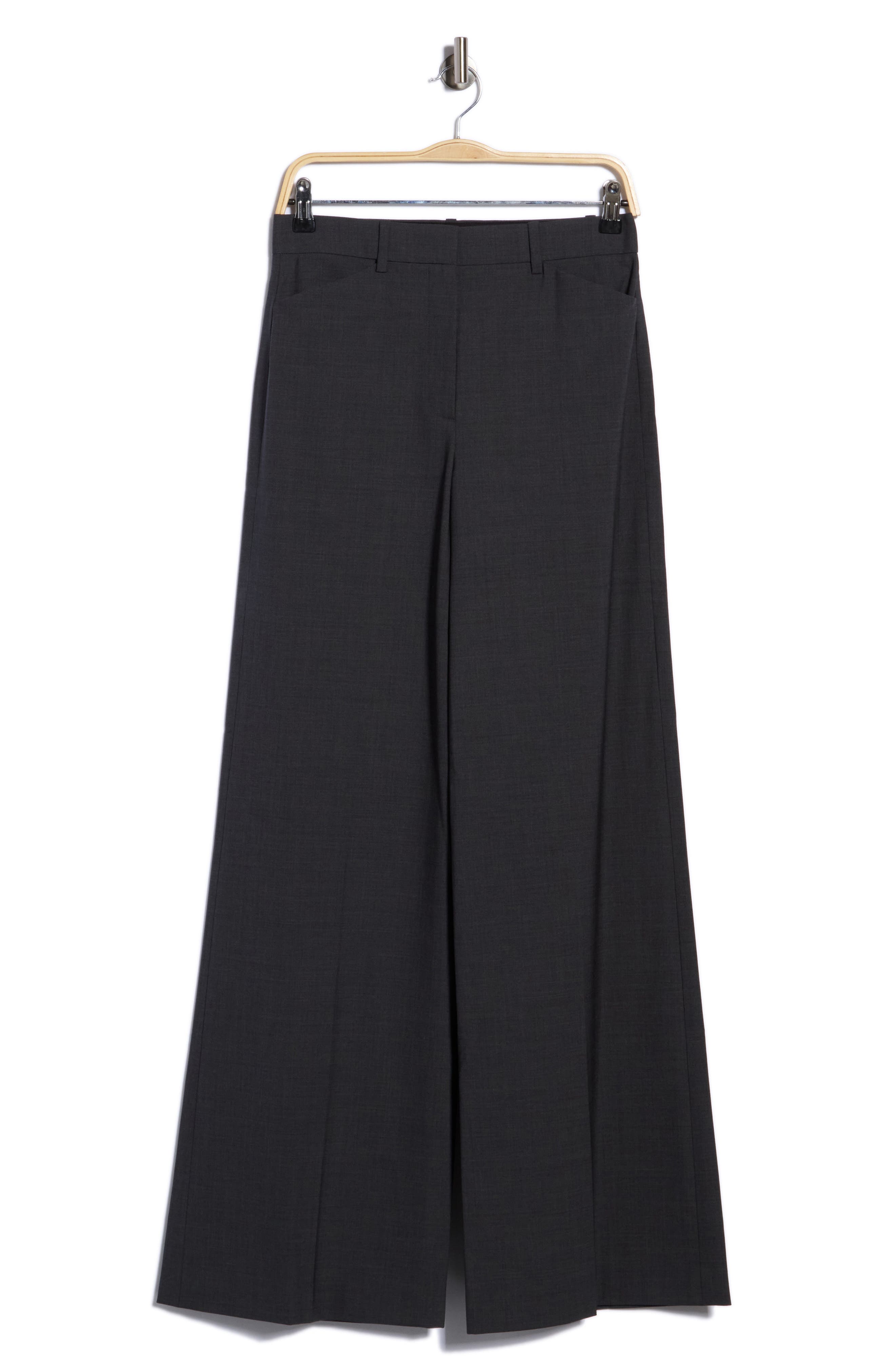 Terena High Waist Wide Leg Wool Blend Pants
