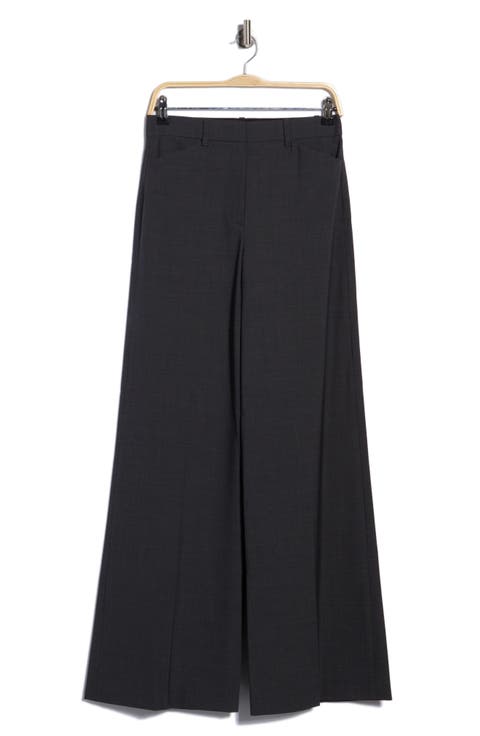 Terena High Waist Wide Leg Wool Blend Pants