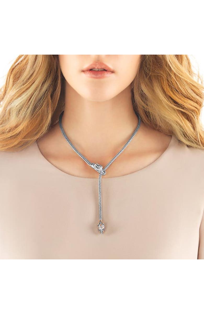 John Hardy Legends Naga Chain Y-Necklace, Alternate, color, Silver