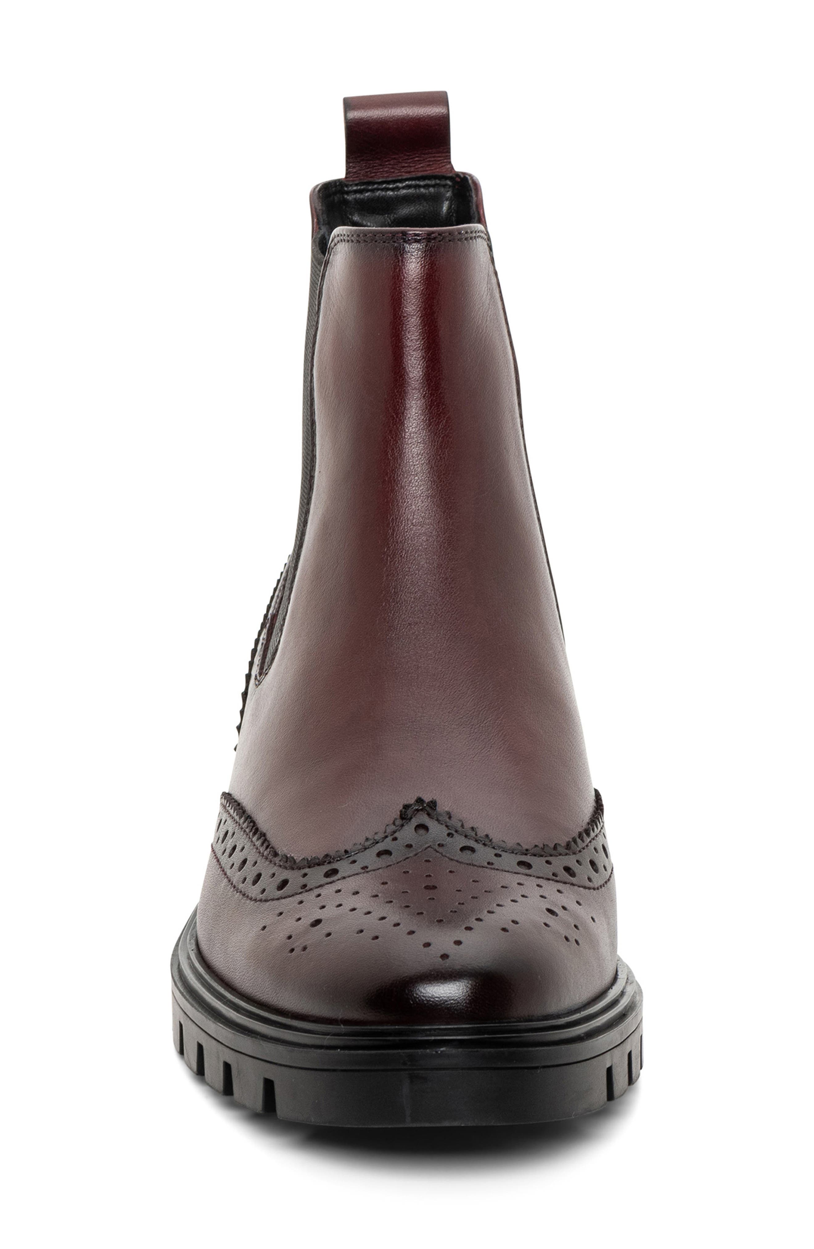 ara Tulip Wingtip Chelsea Boot, Alternate, color, 