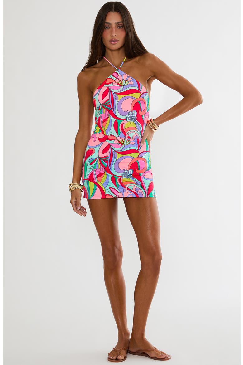 Ezra Miniskirt Swim Cover-Up, Alternate, color, POP FLORAL