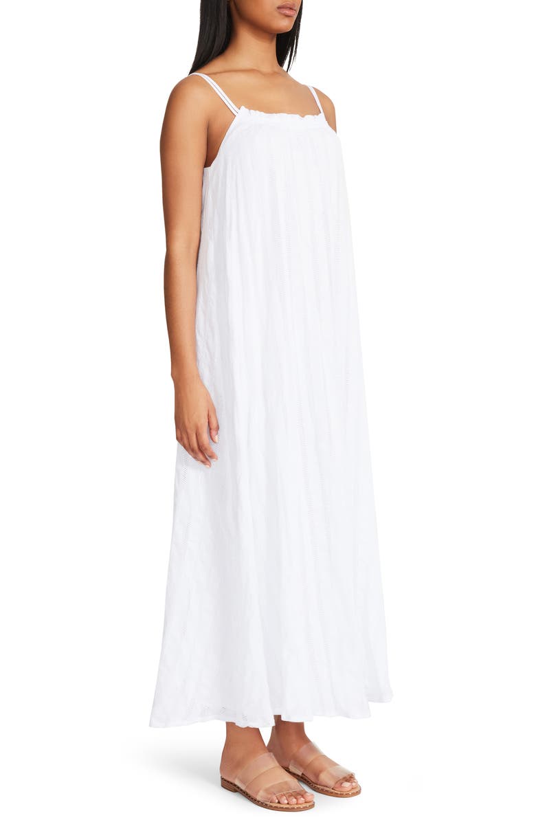 BB Dakota by Steve Madden Flowget About It Stripe Cotton Midi Dress, Alternate, color, 