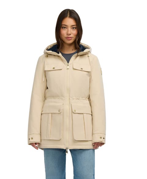 Ivory Lightweight Mid‑Length Jacket