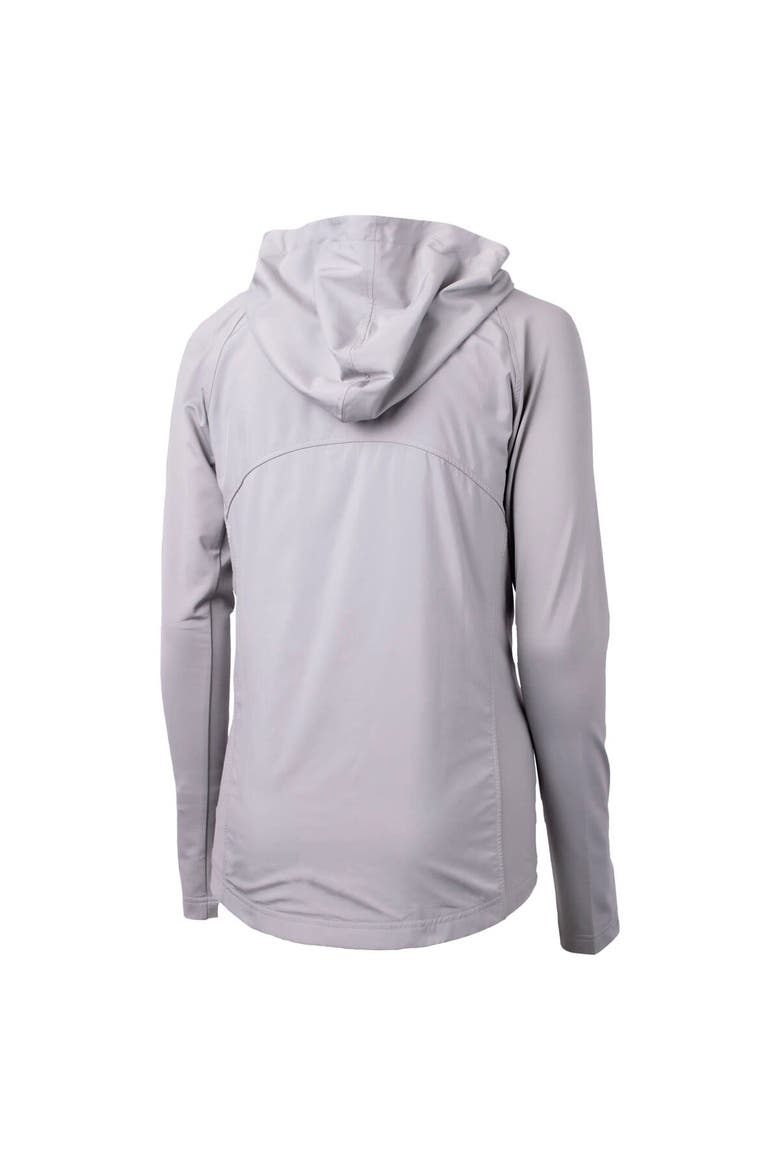 Women's Cutter & Buck Gray Boston Red Sox City Connect Adapt Eco Knit Hybrid Recycled Full-Zip Hoodie, Alternate, color, Gray