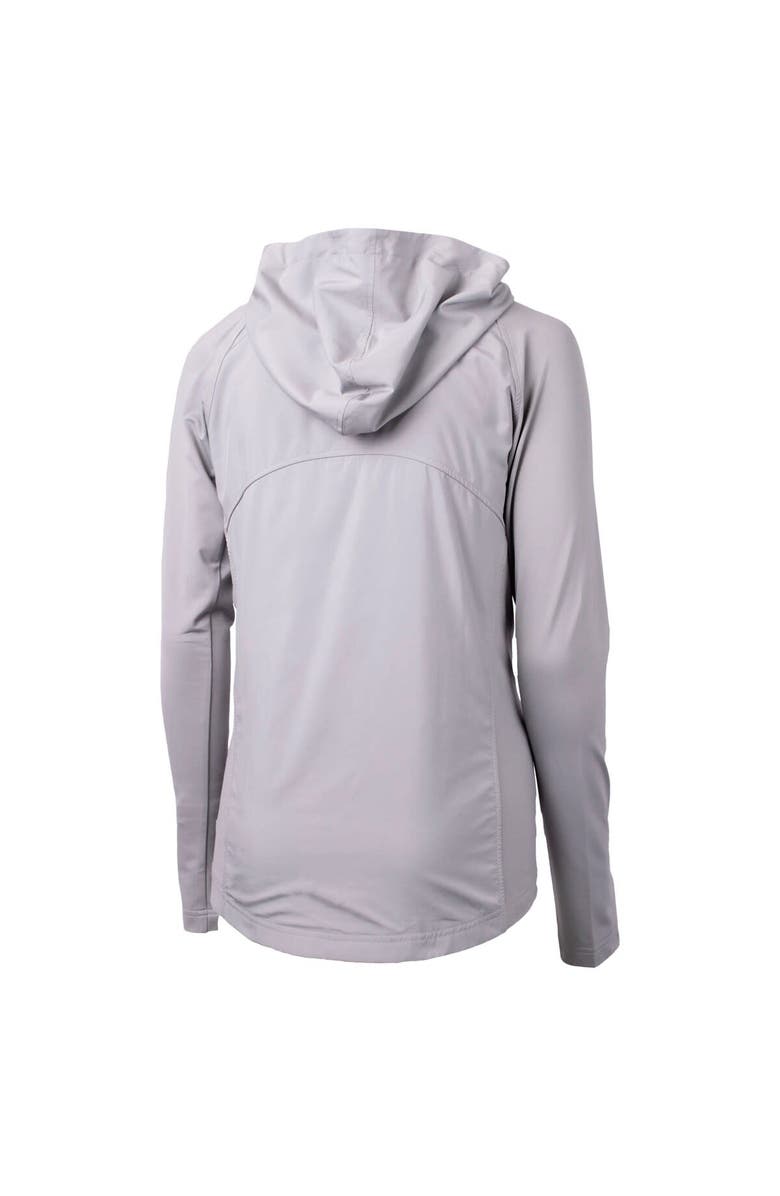 Cutter & Buck Women's Cutter & Buck Gray Boston Red Sox City Connect Adapt Eco Knit Hybrid Recycled Full-Zip Hoodie, Alternate, color,